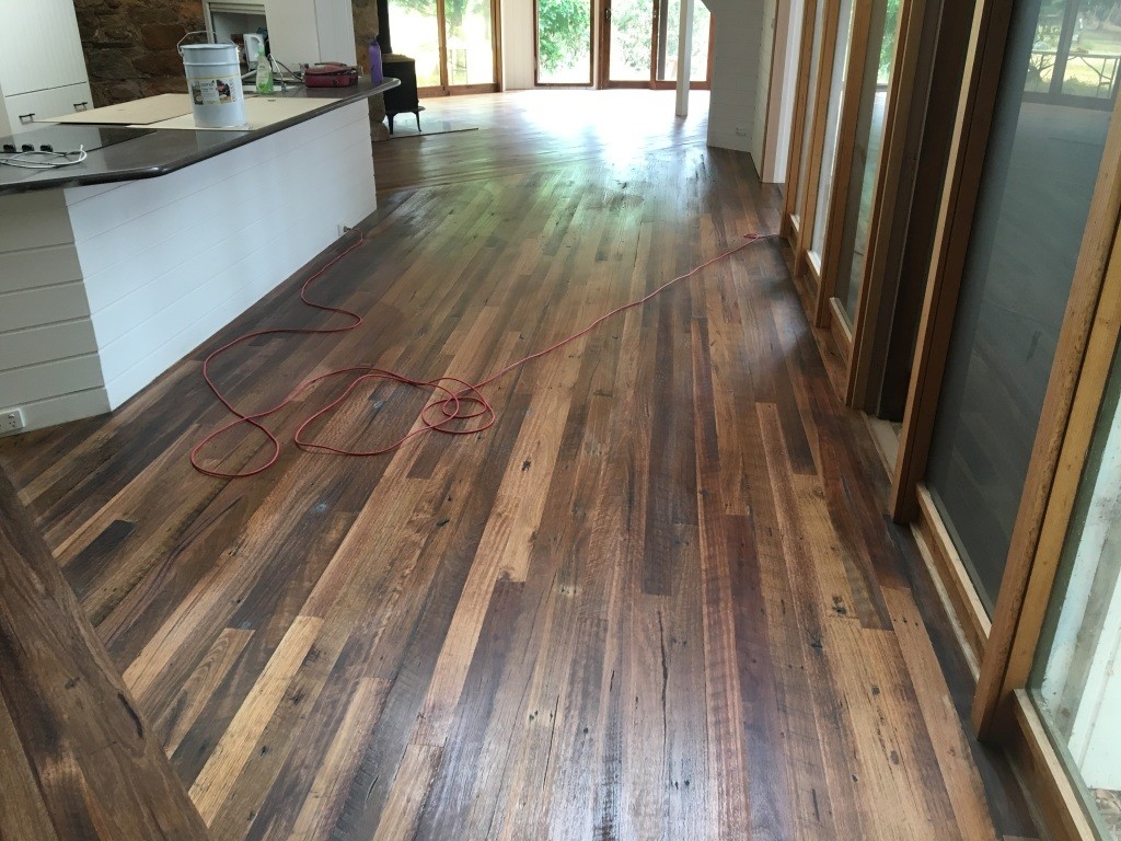 sanding timber floor